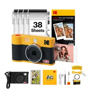 KODAK Mini Shot 2 ERA 2x3” Instant Digital Camera & Photo Printer, 38 Sheets Gift Bundle, 2-in-1 Portable Print Camera, Bluetooth Smartphone Printer for iPhone & Android, 4PASS Dye Sublimation