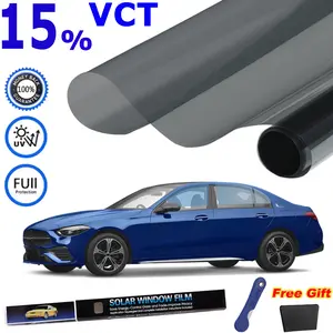 Window Tint Car 15% VLT 20" x 10ft Feet Privacy Window Tint,  Blocks UV/IR Rays, Heat & Glare - Scratch Resistance Car Window Film Roll