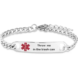 Humor Funny Bracelets for Men Women Family Adjustable Chain Link Exchanging Gifts on Christmas Prank Practical Joke