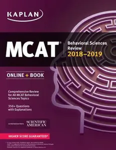 USED-MCAT Behavioral Sciences Review 2018-2019: Online + Book (Kaplan Test Prep) by Kaplan Test Prep (Paperback)