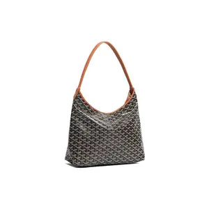 Goyard Bohème Hobo Bag with Y Monogram and Leather Handle in Brown for Women