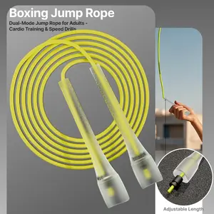 Mogold Adjustable Length Boxing Jump Rope Set for Adults, Skipping Ropes, Indoor Fitness Exercise Equipment, Speed & Style Competition, Gym Workout Gear