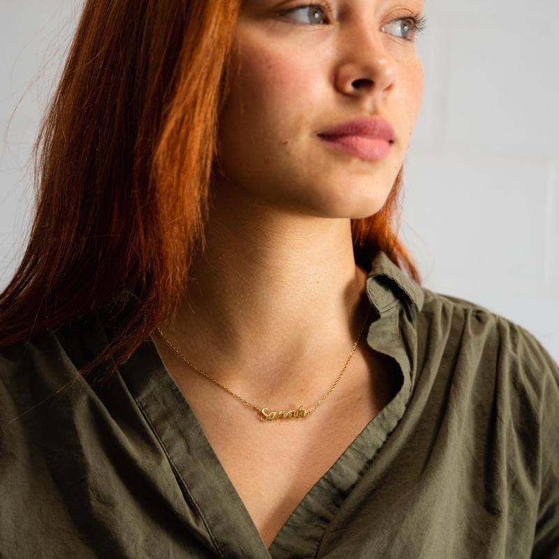 Custom Name Necklace, Christmas Gift for Her, Gold Plated Name Necklace, Personalized Name Necklace, Birthday Gift,Personalized Gift for Mom