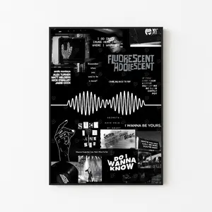[Sale Up To 40%] [Unframe] Arctic.Monkeys Collage Music Poster, Indie Rock Music Wall Art, Aesthetic Album Cover Decor, Modern Bedroom Artwork, Gift for Music Fans