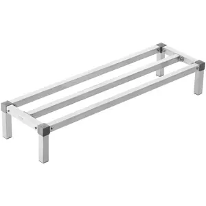 VEVOR Aluminum Dunnage Rack, 48x 14 Commercial Food Floor Rack, 8 Off the Floor, 1000 lbs Capacity All-Welded Aluminum Storage Rack, for Storage in Restaurants, Kitchens, Garages and Vehicles