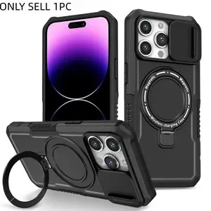 With Ring Stand No More Broken Phones! Heavy Duty IPhone Case with Lens Protector Suitable for iPhone 17 16 15 14 13 12 11 Pro Pro Max Plus Air