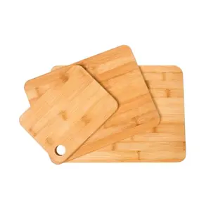 Durable 3-Piece Bamboo Cutting Board Set
