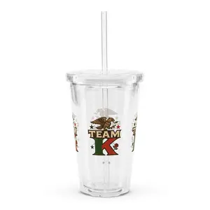 Team K Mexico Clear Plastic Tumbler