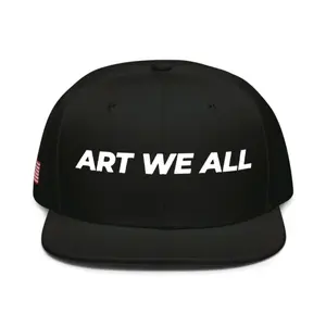ART WE ALL NYC Snap Cap Summer Baseball Cap Cotton Adjustable Snap Design with Unique Artwork