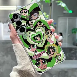 Buttercup Powerpuff Girls Case for Samsung Galaxy S25 S24 S23 S22 S21 FE Ultra Plus Shockproof TPU+PC Protective Cover Screen Protector Gift Protection