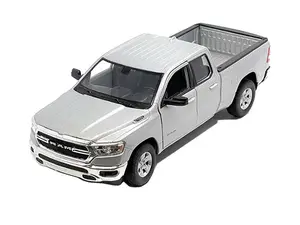 2019 Dodge Ram 1500 Pickup Truck – Silver (NEX) Diecast 1:24 Scale Model - Welly 24104SIL
