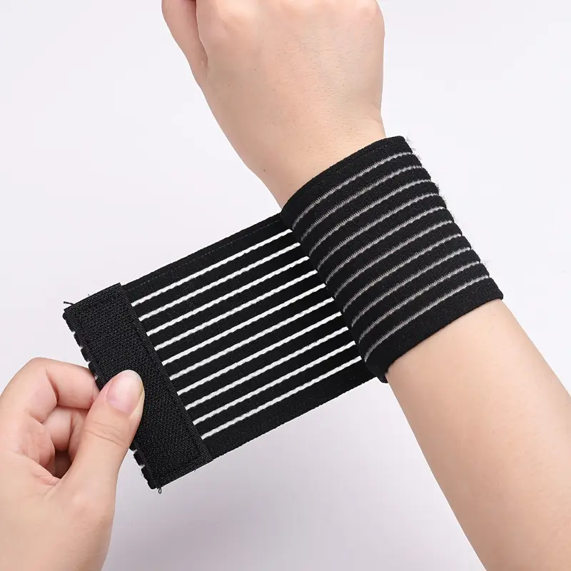 Adjustable Compression Wrist Sleeve - Thin Breathable Polyester Arm Bands for Male Athletes, Unisex Support for Weightlifting, No Abs Limitation for Different Purposes, Exercise