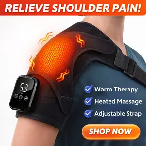 Electic Shoulder & Joint Massager with Heat Therapy Warm Compress for Shoulder Pain Relief, Dual‑Use Shoulder Wrap Adjustable Fit, Deep Relaxing Shoulder Pain Massage Wrap, Can Also Be Used on Knees | Home Comfort Therapy Gadget
