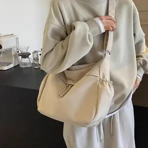 Casual Nylon Tote Crossbody Bags Solid Zipper Women's Bags 2025 Fashion New High Capacity Solid Color Single Shoulder Totes Bag