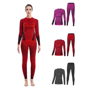 Women Winter Thermal Base Layers - Bamboo Blend Compression & Warmth for Ski/Snowboarding Training Breathable Comfortable Set