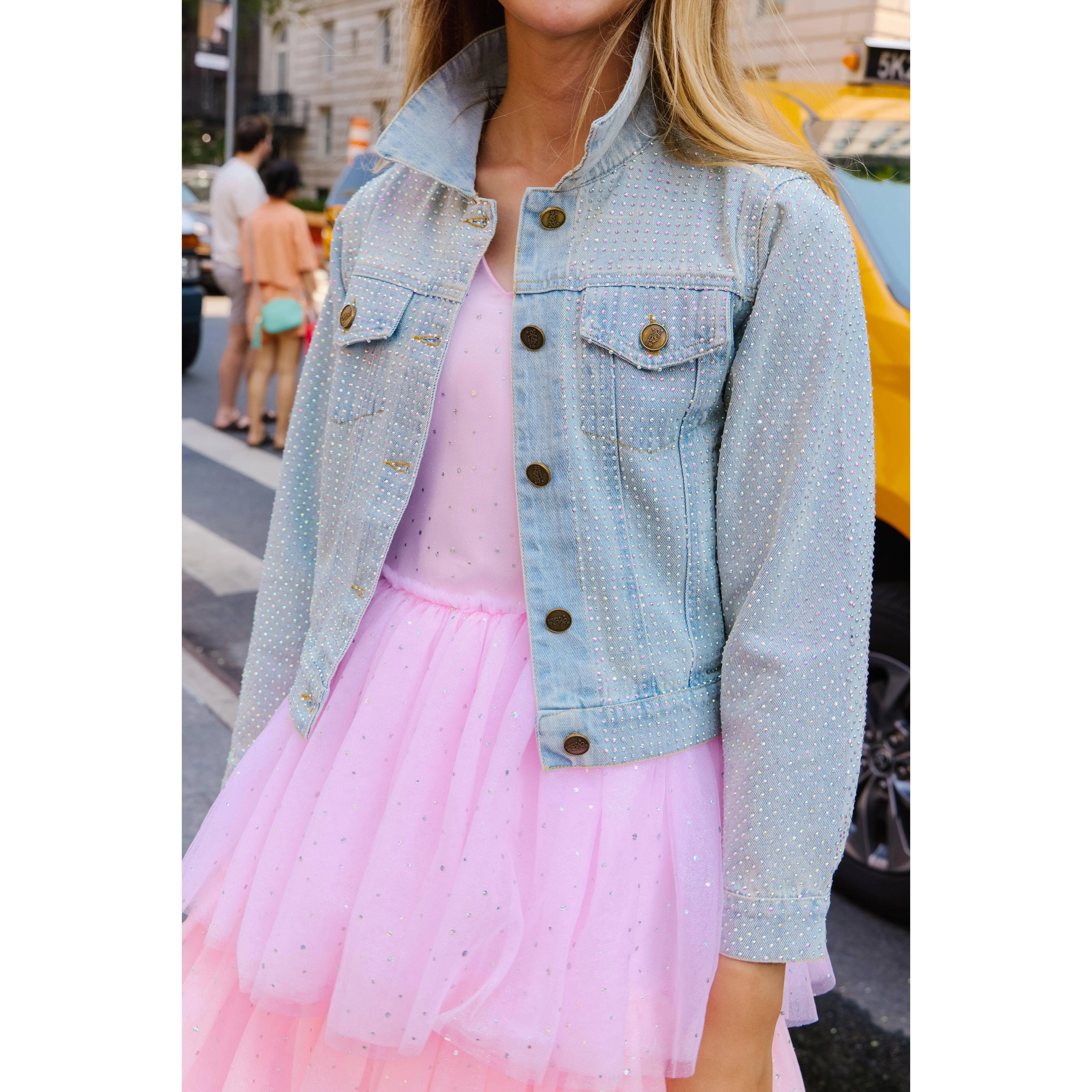 Sparkle Crystal Denim Jacket