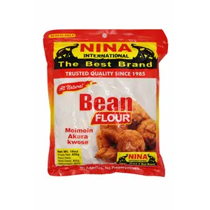 Nina International Traditional Bean Flour - Ideal for Moinmoin, Akara, Kowose - Staples & Cooking Essential Flour