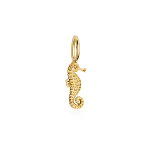 Seahorse Charm Solid Gold Mini