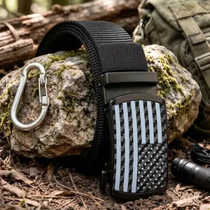 Mens Elastic Stretch Belt Ratchet Nylon Belts for Men Casual Work Jeans Golf Belts