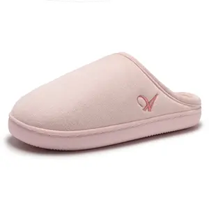 Athlefit Women's Fuzzy House Slippers Indoor Outdoor Warm Fluffy Slip-on Slide Slippers Shoes