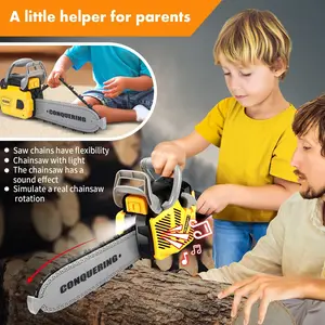 Realistic Electric Saw Repair Tool, Durable Boy Pretend Play Toy, Parent-Child Interaction, Train Kids' Practical Skills, Best Birthday Gift