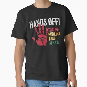 "Hands Off Traoré" Classic T-Shirt Featuring Burkina Faso Pride and Ibrahim Traoré Leadership