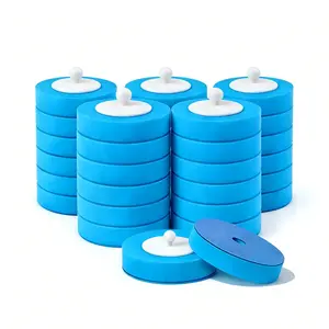 32‑Pack Disposable Toilet Brush Refill Heads, Blue & Colorful Options, Household Bathroom Deep Cleaning Replacement Supplies, Hygienic Disposable Cleaning Heads