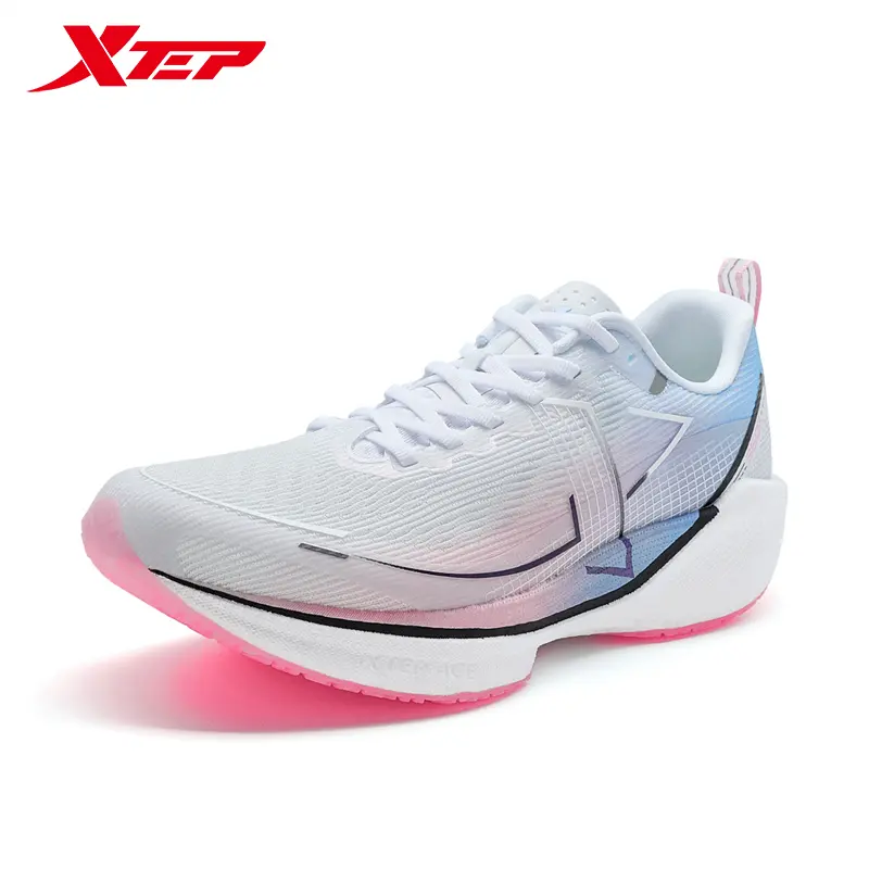 Xtep 360X 1.0 Men's Running Shoes White and Pink with Engineered