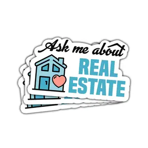Real Estate Agent Laptop Sticker – Waterproof Vinyl Decal for Laptop, Phone, Car, Helmet, Investor, Agent Gifts 7X9