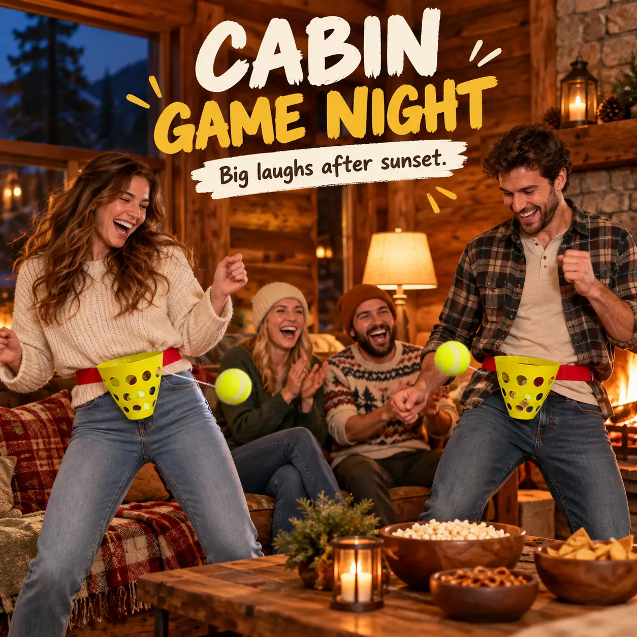 2 Sets Catch Ball in Cup Party Game, Swing Away Waist Ball Game with Adjustable Belts and Tethered Balls, Funny Party Challenge for Adults, Families and Friends, Indoor Outdoor Group Game for Backyard BBQ, Beach, Birthday and Game Night