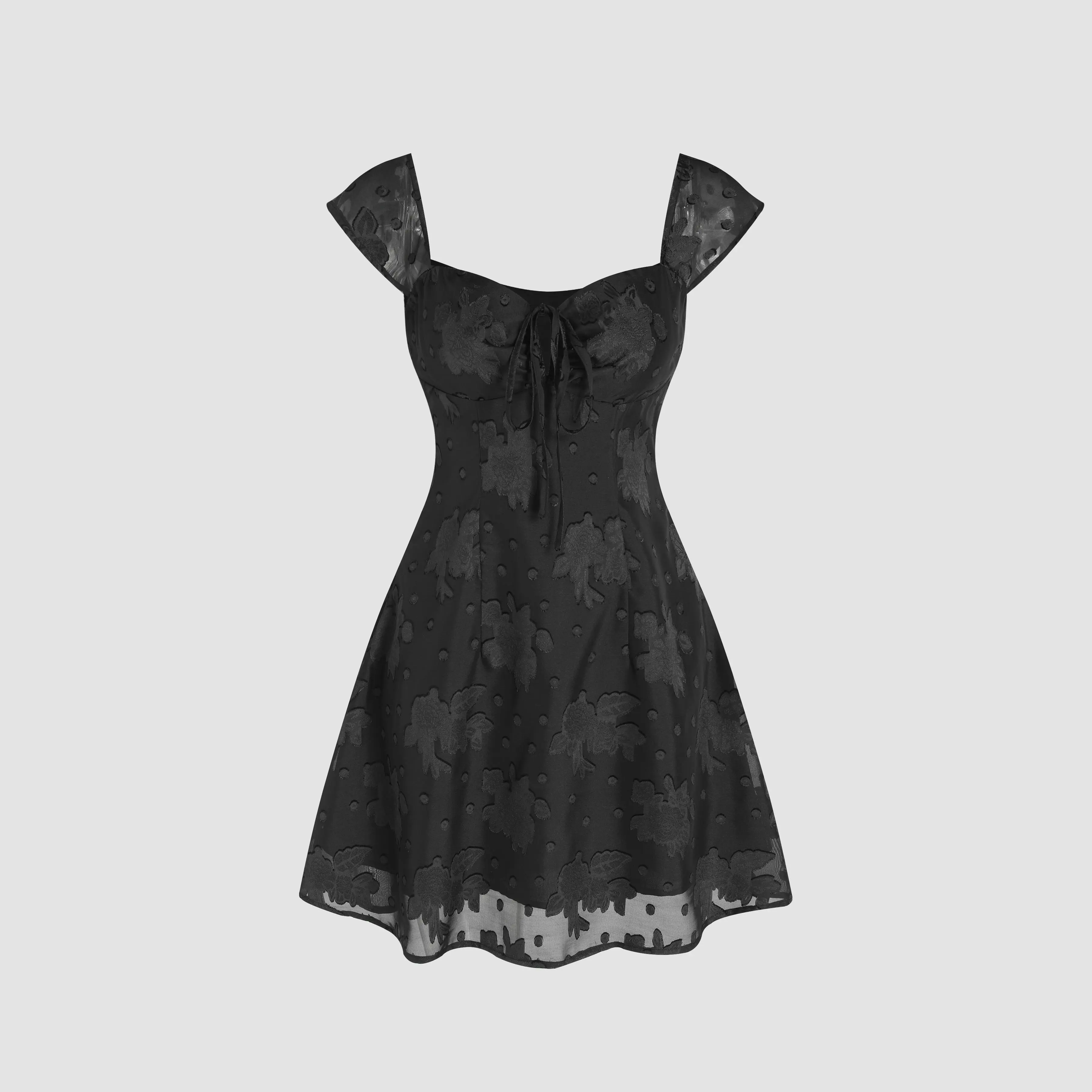 joyce chinese jacquard mini dress - TikTok Shop