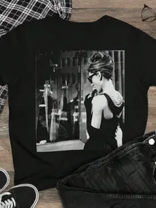 Breakfast At Hepburn Vintage Movie T-Shirt