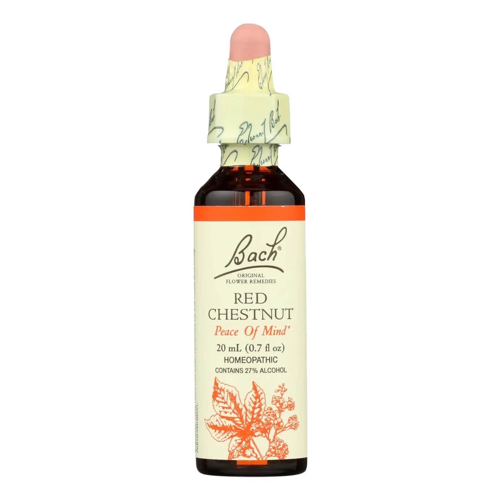 Bach Flower Essence Red Chestnut: Emotional Support for Loved Ones - 0.7 Fl Oz