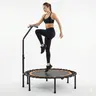 SAVEYOUR Round Folding Fitness Trampoline - Trampoline Indoor, Compact, Foldable, Sturdy Frame, Anti-Slip Foot Pads, Handle, Spring Covers for Home Workout, Indoor/Outdoor Use