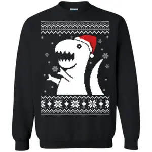 Big Trex Santa Christmas Sweater S-4XL