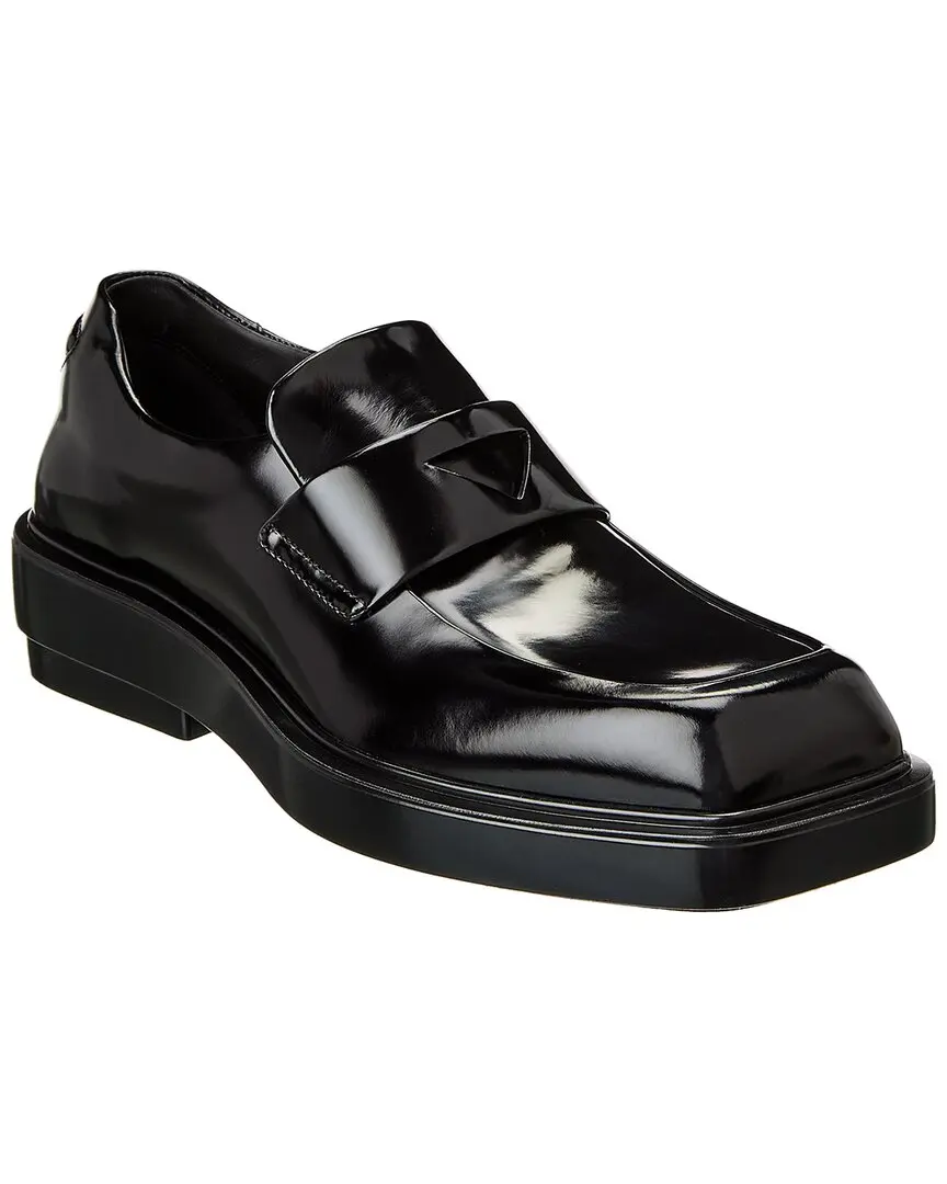 Prada Brushed Leather Loafer