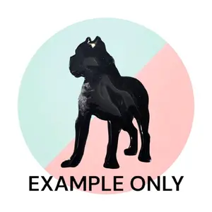 Customizable  Resin Cane Corso keychain/3D Magnet - All Proceeds donated to surgery !