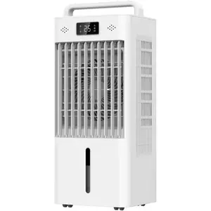 10L Portable Evaporative Air Cooler & Swamp Cooler with Touch Control & Remote Control, 90°+90° Oscillation, LED Display, 45W Energy Efficient, US Standard 120V 60Hz