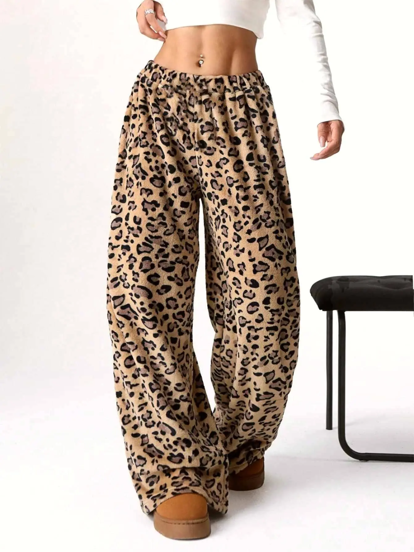 Safari - Leopard Fleece Pants