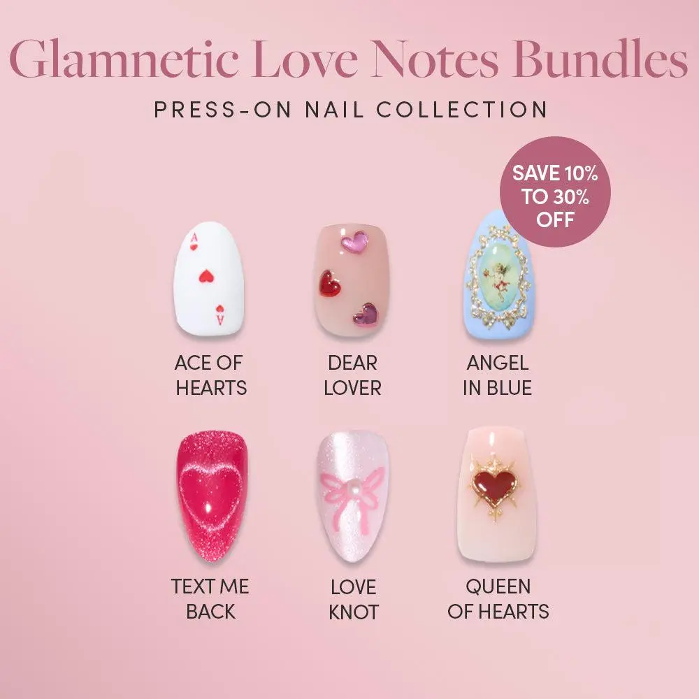 Glamnetic Love Notes Press-On Nail Bundle Collection Glamnetic Love Notes Press-On Nail Bundle Collection