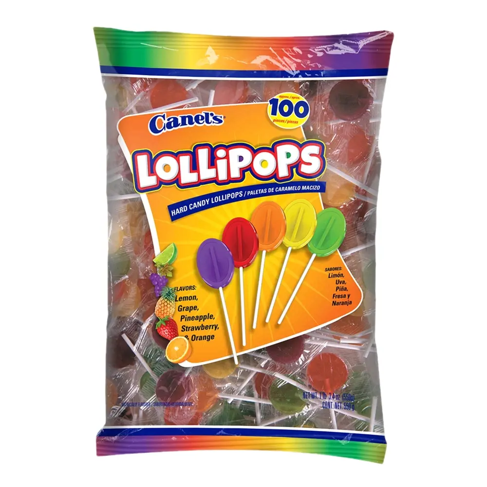 LOLLIPOPS - Hard Candy Lollipops, Assorted Flavors / 100 Pices Bag