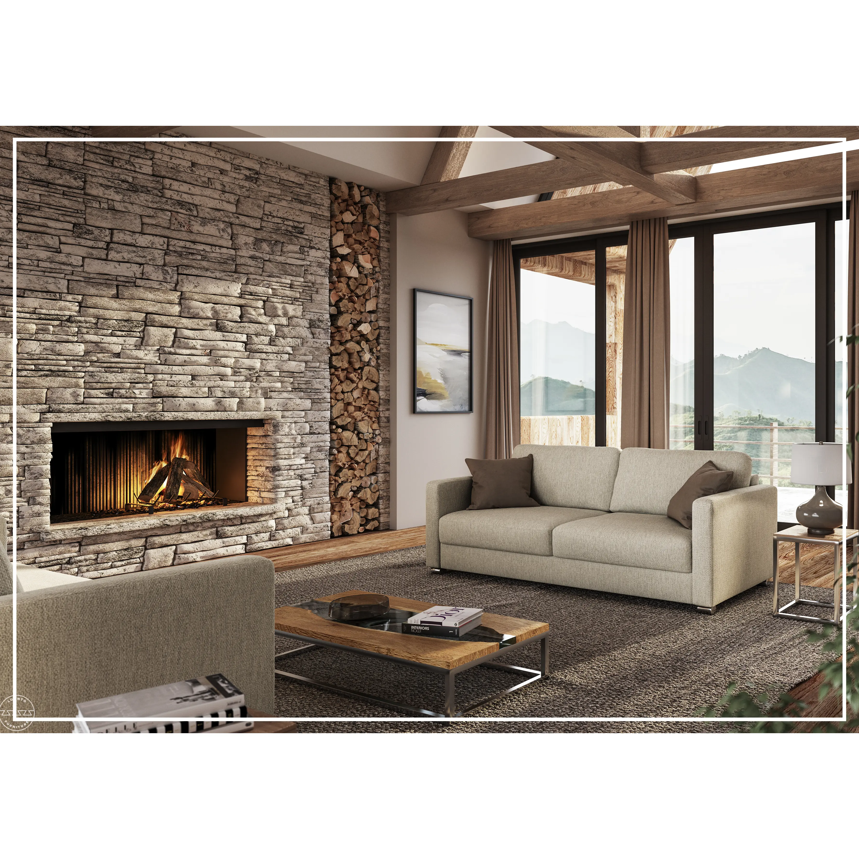 Luonto Emery Fabric Sleeper Sofa With Easy Deluxe Function Custom Made To Order