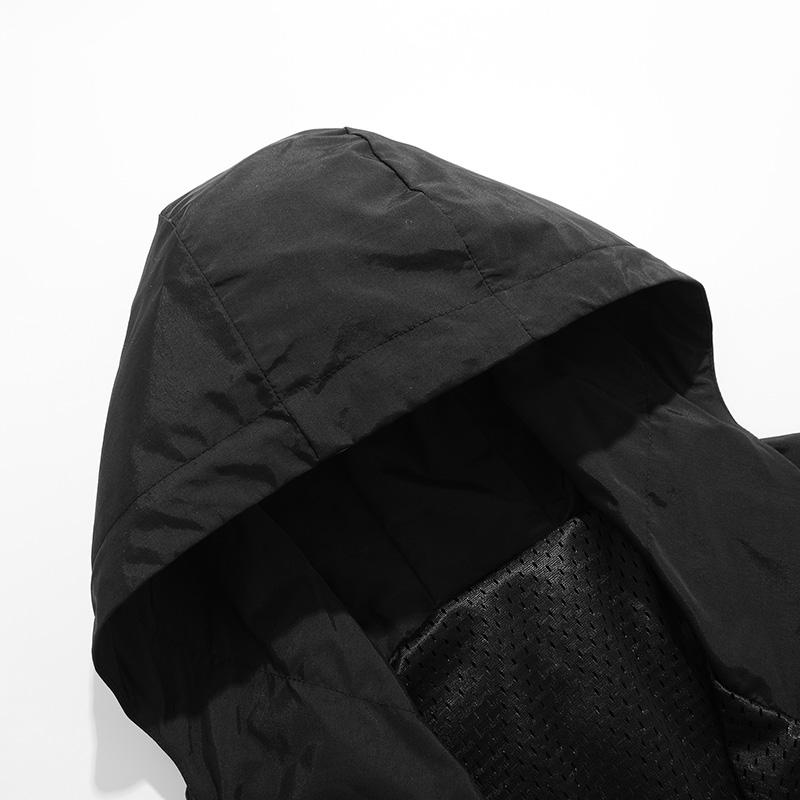 Half Zipper Mountain Style Loose Fit Pullover Hooded Outdoor Casual Autumn Trendy Brand Men's Jacket - Men's Jackets - Men's Clothing