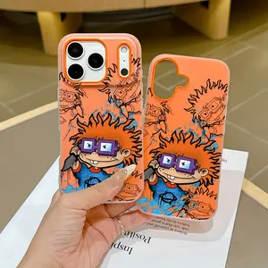 R Rugrats Chuck Phone Case, Cover, Protective, Shockproof, Compatible with iPhone Models 17-11 Pro Max, Soft Tpu Material, Matte Finish, Dual Layer Protection