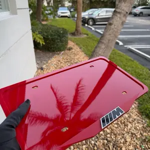 Gloss Black Luxury License Plate Frame