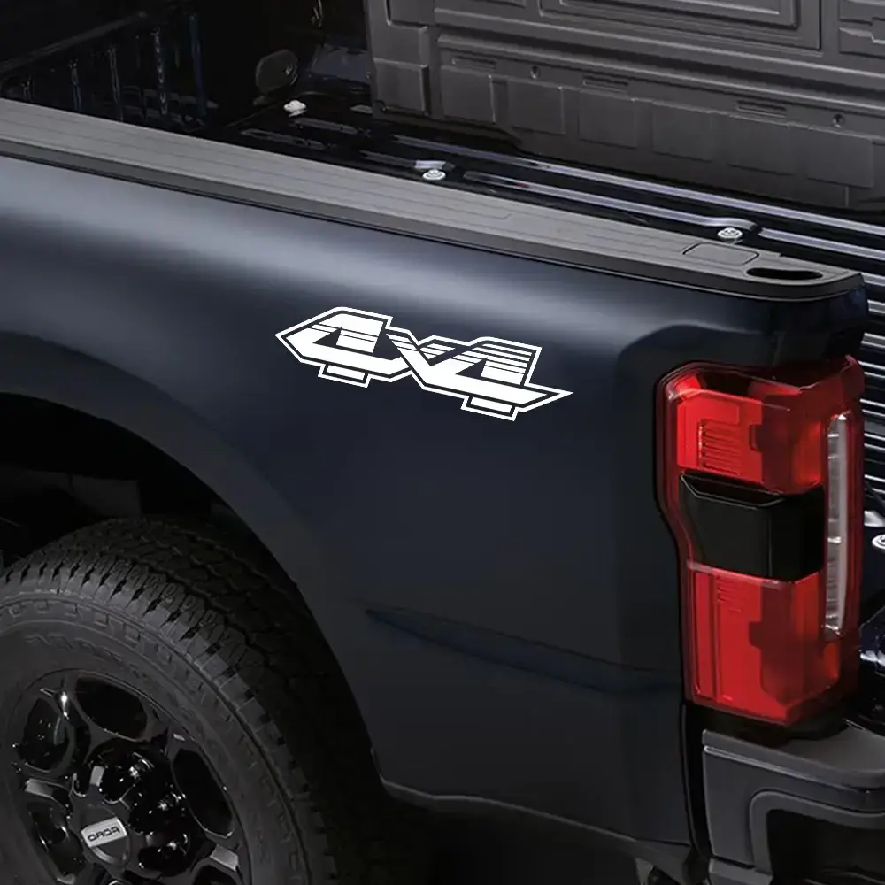 Car 4X4 Stripes Sticker Pickup Truck Decor Deccal For Ford F150 Toyota Hilux Isuzu Dmax Dodge RAM GWM Cannon Chevrolet Silverado