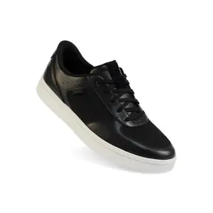 Kizik Oslo Retro-Modern Premium Leather with Mesh Panels Slip On Sneakers - Easy Slip-Ons | Casual Shoes for Men, Elderly | Stylish Orthopedic Shoes for Everyday and Travel - Black M15