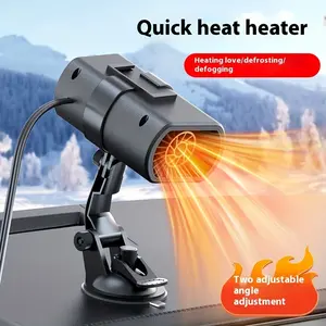 Chill Buster, dual-mode 12V car heater-fast heat, 360° adjustable warm & natural air, defogging and deicing, fit for most vehicles