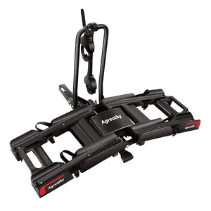 Agreatby 2-Bike Hitch Bike Rack with Ramp - Fat Tire Bike Rack Hitch, XXL Wheel Straps, Lockable, Foldable & Tiltable - Fits 2" Receivers on Cars, SUVs, Trucks, Trailers - No Installation Needed