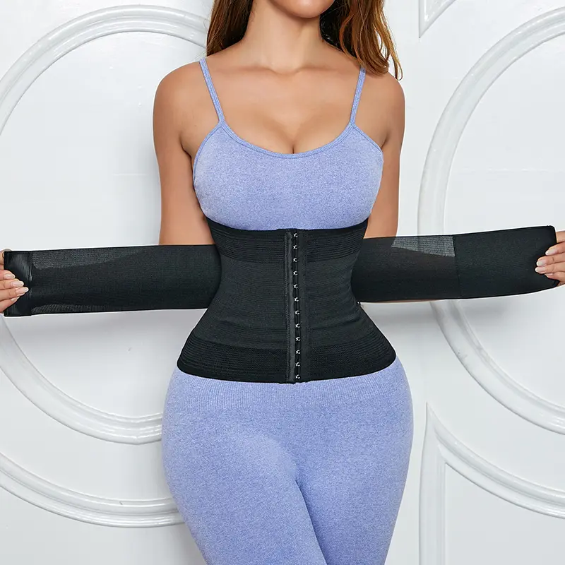 Women's Tummy Control Body Shaping Belt High Elasticity Adjustable Hook-and-Loop Waist Support Style Shapewear Girdle